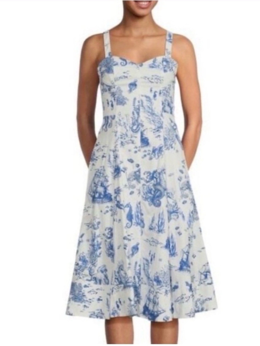 Natutical Print Sundress - Avec Les Filles